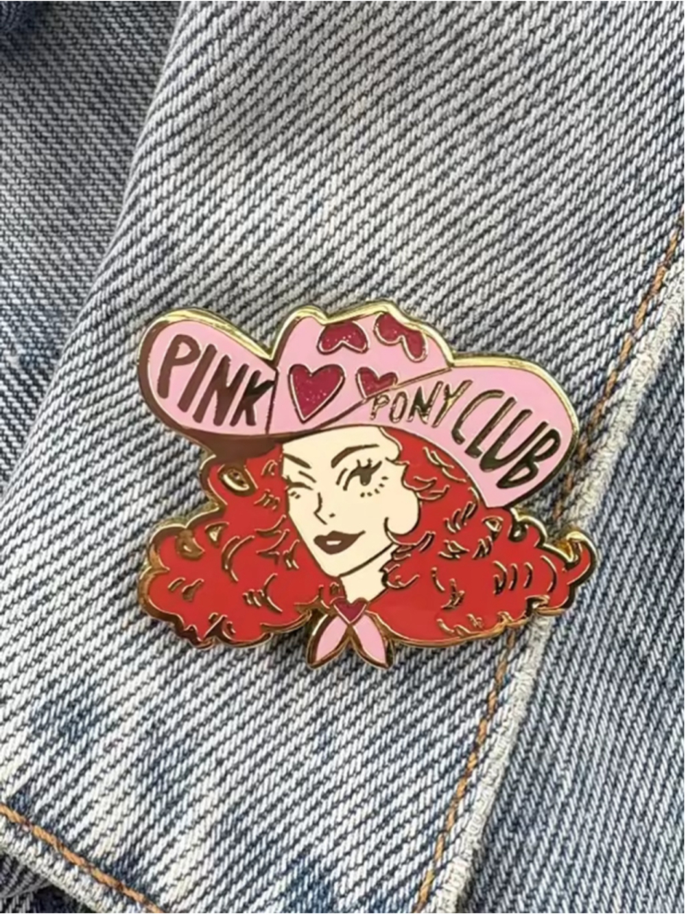 Chappell Roan Music Inspired Pink Pony Club Enamel Pin